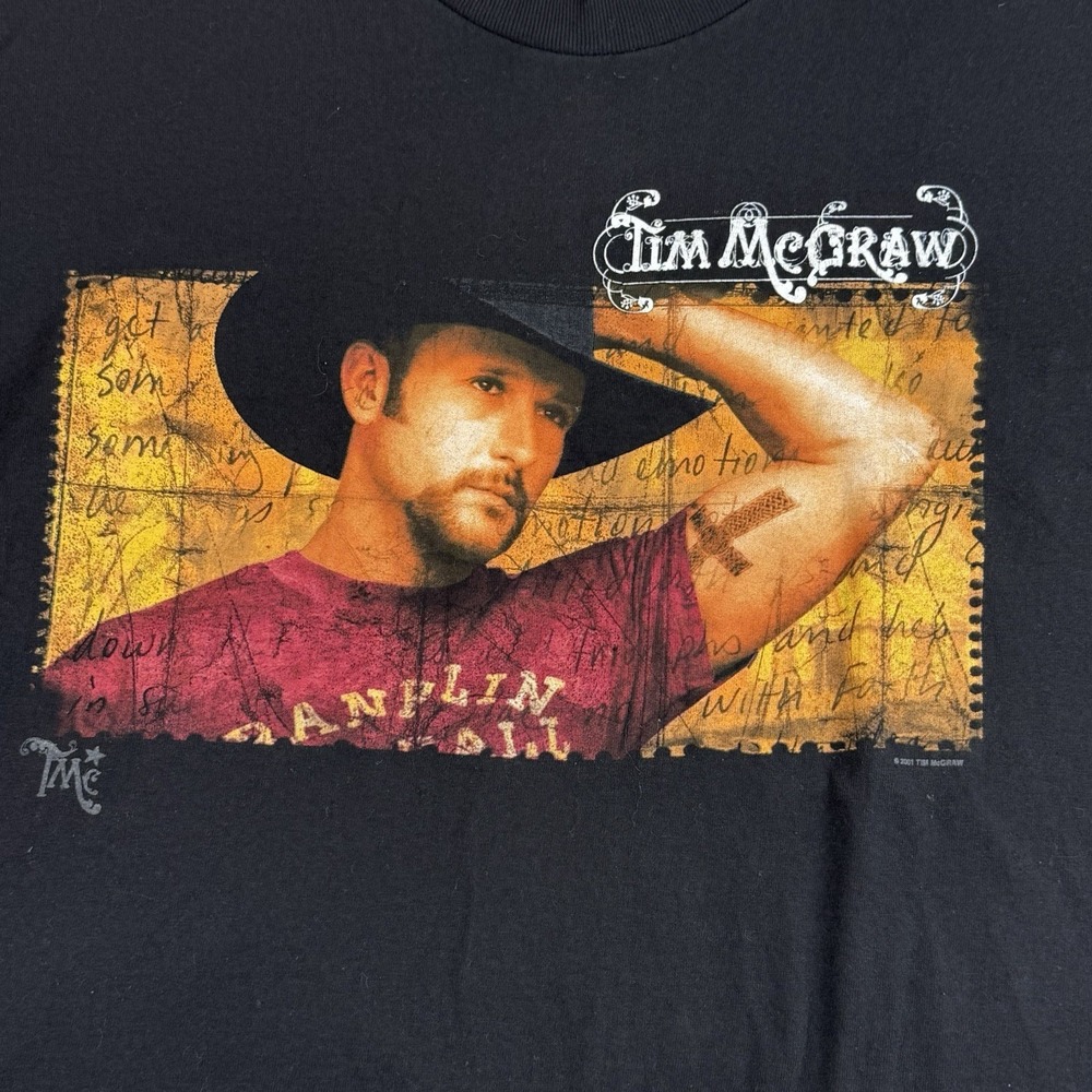 Tim McGraw Tour 2001 Concert T-shirt Size XL - Picture 3 of 6